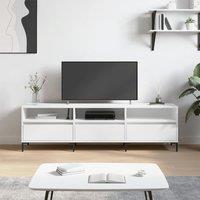 Berkfield Home TV Cabinet White 150x30x44.5 cm Engineered Wood