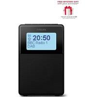Philips TAR5100 DAB+ FM Clock Radio Bluetooth Speaker in Black