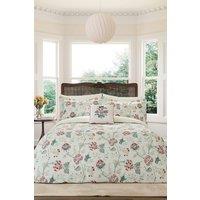 V & A 'Palampore Trail' Cotton Percale Duvet Cover Set in Duck Egg Blue | Size: King