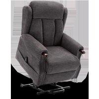 More4Homes Halton Fabric Heavy Duty Dual Motor Rise Recliner Lift Mobility Chair in Charcoal