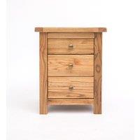 Cabinet Bits Trivento 3 Drawer Bedside Table in Natural