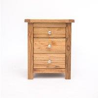Cabinet Bits Trivento 3 Drawer Bedside Table in Natural