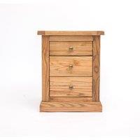 Cabinet Bits Salerno 3 Drawer Bedside Table in Natural