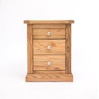 Cabinet Bits Salerno 3 Drawer Bedside Table in Natural