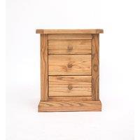 Cabinet Bits Salerno 3 Drawer Bedside Table in Natural