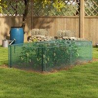 OUTSUNNY 8' x 4' Plant Protection Tent Crop Cage with Door, Green