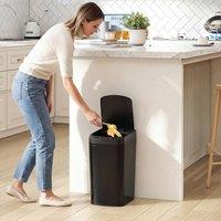 HOMCOM 12L Sensor Bin, Automatic Touchless Motion Sensor Kitchen Bin in Black