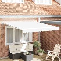 Berkfield Home Manual Retractable Awning White 300x250 cm