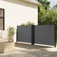 Berkfield Home Retractable Side Awning Anthracite 120x1000 cm