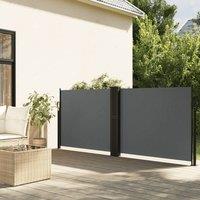 Berkfield Home Retractable Side Awning Anthracite 120x600 cm