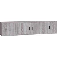 Berkfield Home 3 Piece TV Cabinet Set Grey Sonoma Engineered Wood