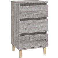 Berkfield Home Bedside Cabinet Grey Sonoma 40x35x70 cm Engineered Wood | Size: 40 x 35 x 70 cm