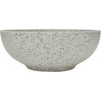 Berkfield Home Countertop Basin Grey Round 41x14 cm Ceramic | Size: 41x14 cm