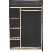 Berkfield Home Wardrobe Grey 110x40x170 cm Fabric | Size: 110 x 40 x 170 cm