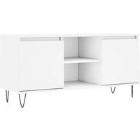 Berkfield Home TV Cabinet White 104x35x50 cm Engineered Wood | Size: 104 x 35 x 50 cm