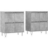 Berkfield Home Sideboards 2 pcs Concrete Grey Engineered Wood