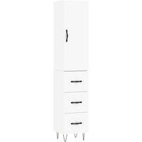 Berkfield Home Highboard White 34.5x34x180 cm Engineered Wood