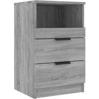 Berkfield Home Elegant Bedside Cabinets 2 pcs Grey Sonoma Engineered Wood