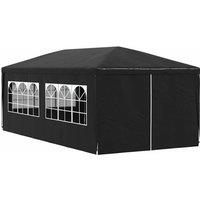 Berkfield Home Party Tent 3x6 m Anthracite in Black