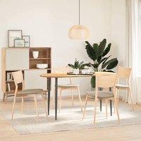 Berkfield Home Table Top 140x60x2 cm Solid Wood Oak Oval in Light Brown | Size: 140 x 60 x 2 cm