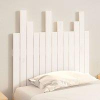 Berkfield Home Wall Headboard White 82.5x3x80 cm Solid Wood Pine