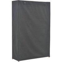 Berkfield Home Wardrobe Grey 110x40x170 cm Fabric | Size: 110 x 40 x 170 cm
