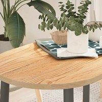 Berkfield Home Table Top 100x50x2 cm Solid Wood Oak Oval in Brown | Size: 100 x 50 x 2 cm