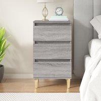 Berkfield Home Bedside Cabinet Grey Sonoma 40x35x70 cm Engineered Wood | Size: 40 x 35 x 70 cm