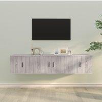 Berkfield Home 3 Piece TV Cabinet Set Grey Sonoma Engineered Wood