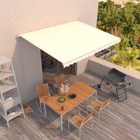 Berkfield Home Manual Retractable Awning 450x300 cm Cream