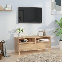 Berkfield Home TV Cabinet Sonoma Oak 100x34.5x44.5 cm Engineered Wood in Brown