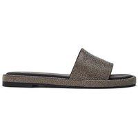 Moda In Pelle Women's 'Jaz' Metallic Sandals in Black | Size: 3