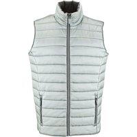 SOL'S Men's Wave Padded Water Repellent Bodywarmer Gilet in Grey | Size: Large