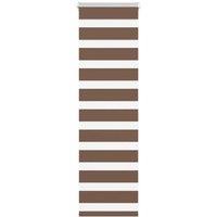 Berkfield Home Zebra Blind Brown 45x100 cm Fabric Width 40.9 cm Polyester