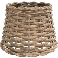 Berkfield Home Ceiling Lamp Shade Brown 20x15 cm Wicker | Size: 20x15 cm