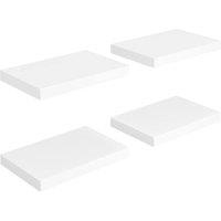 Berkfield Home Floating Wall Shelves 4 pcs White 40x23x3.8 cm MDF