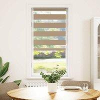Berkfield Home Zebra Blind Sand Brown 60x100 cm Fabric Width 55.9 cm Polyester