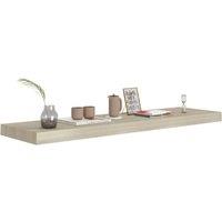 Berkfield Home Durable Floating Wall Shelf Oak 90x23.5x3.8 cm MDF in Light Oak