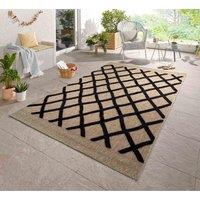 Desire Rugs Harper Aztec Pattern Water Resistant Indoor Area Rugs in Black | Size: 120 cm x 170 cm