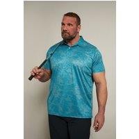 BadRhino Men's Camo Print Polo Shirt in Blue | Size: Large