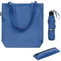 MidOcean Men's Seattle RPET Folding Umbrella Set in Royal