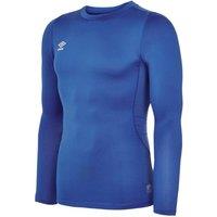 Umbro Men's Core Crew Neck Long-Sleeved Base Layer Top in Blue | Size: XL