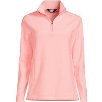 Lands' End Women's Plus Anyweather Quarter Zip Fleece Top in Coral | Size: 24-26