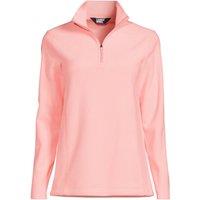 Lands' End Women's Petite Anyweather Quarter Zip Fleece Top in Coral | Size: 16-18