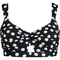 Lands' End Women's Twist Bikini Top in Black | Size: 8