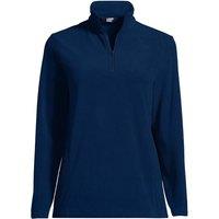 Lands' End Women's Plus Anyweather Quarter Zip Fleece Top in Navy | Size: 20-22