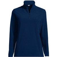 Lands' End Women's Anyweather Quarter Zip Fleece Top in Navy | Size: 20
