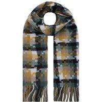Vellin Women's Wool-Blend Pixel Pattern Oversized Scarf in Green