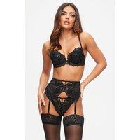 Ann Summers Women's The Icon Waspie in Black | Size: Small