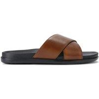 KG Kurt Geiger Men's 'Rome' Leather Sandals in Tan | Size: 11